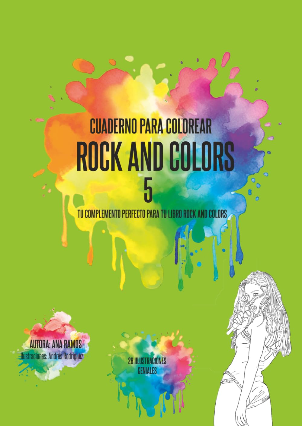 Cuaderno para colorear. Rock And Colors 5: Tu complemento perfecto para tu libro