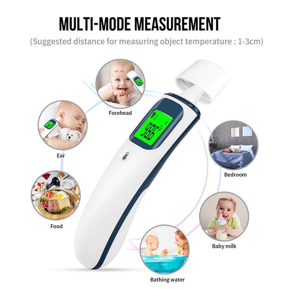 Termómetro Infrarrojo del Bebé, Oído Y Termómetro De La Frente, Termómetro Médico Modo Dual Digital con Fiebre De Alarma, ℃ / ℉ De Conversión, 1S Lectura