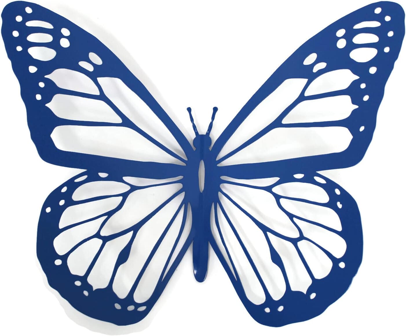 Giant Metal Monarch Butterfly Wall Art Decor 15 to 36 Inches Wide (Naturally Rusted, 24" Wide)