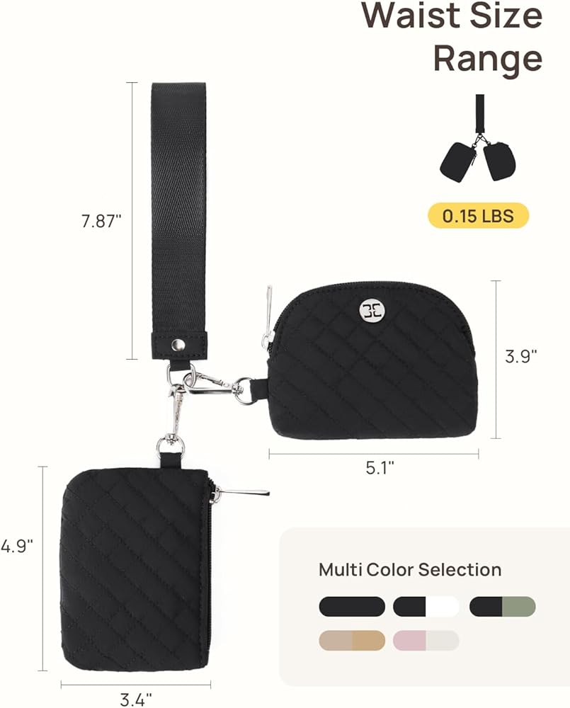 Telena Mini Zip Around Wristlet Wallets for Women Coin Purse