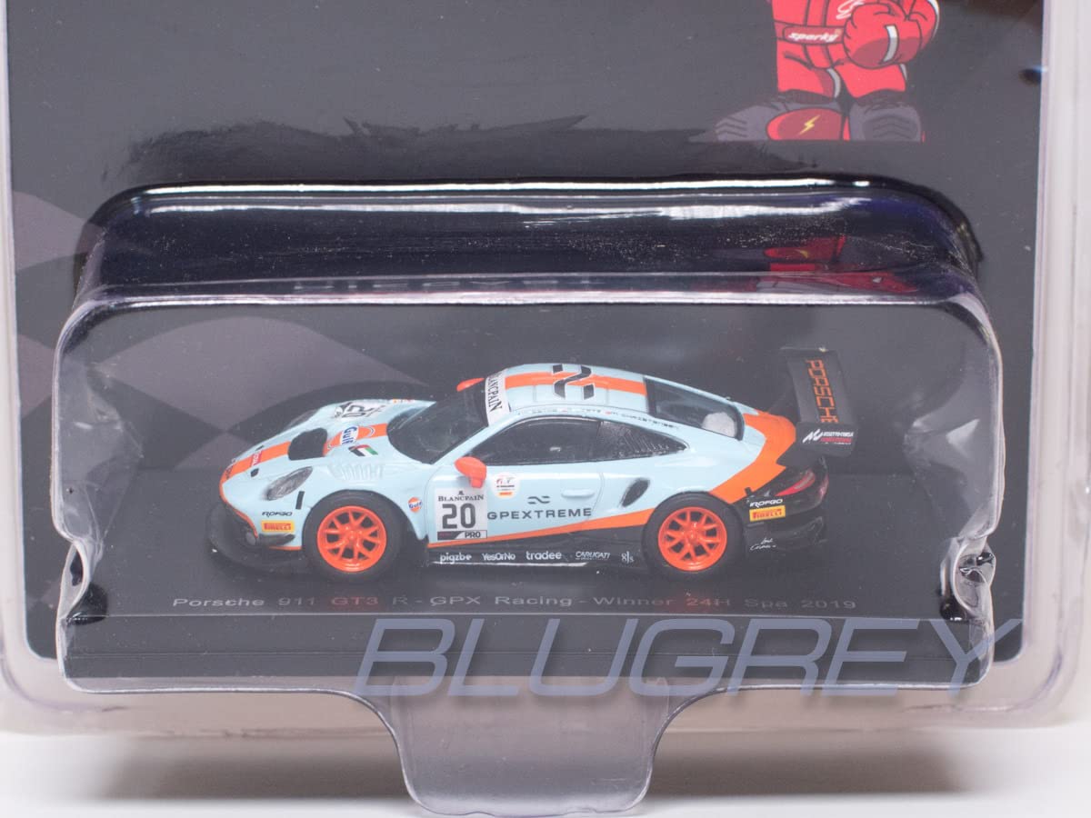 Amazon | スパーク 1/64 ミニカー 911 GT3 R ガルフ 2019 スパ24時間