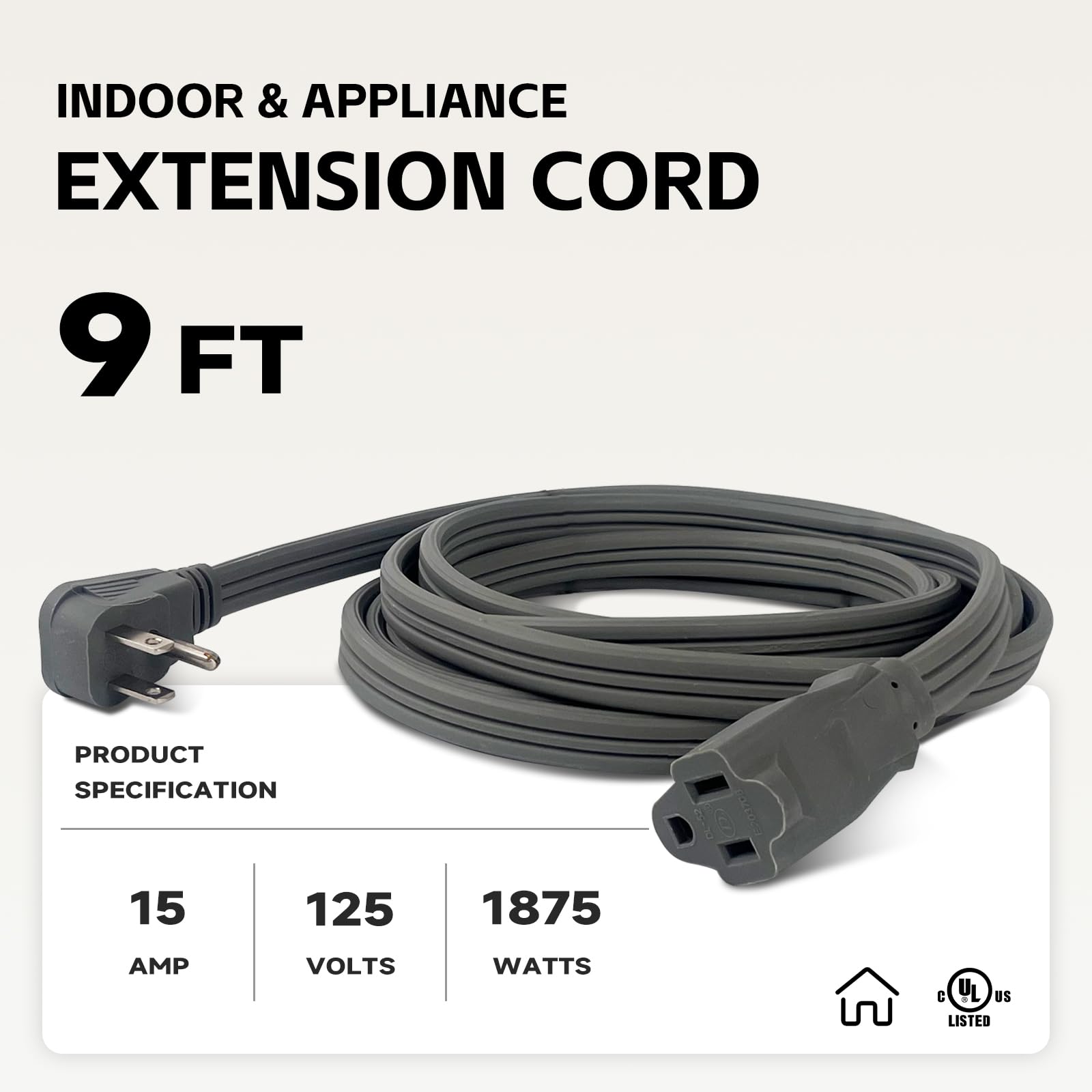 Kanayu 4 Pcs Air Conditioner Refrigerator Extension Cord 6 Feet Heavy