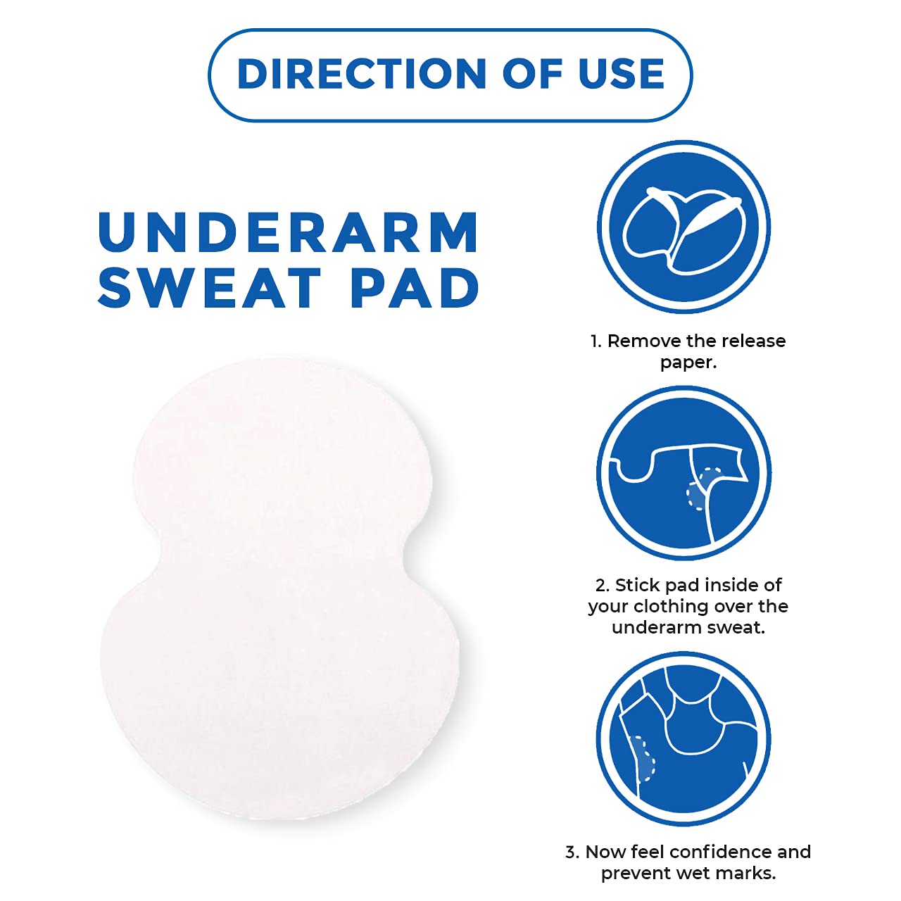 Leios™ Disposable Underarm Sweat Pad | Dry and Sweat Free Underarms all day long | Stain Free | No Stinky Body Odor (56) 1