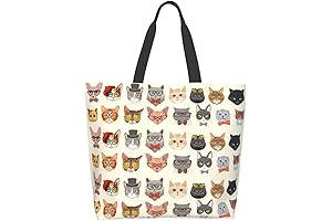 Perfect Gift Idea for Cat-Loving Women: Reusable Tote Bag for Everyday Convenience