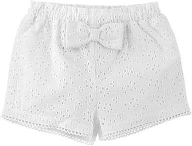 black eyelet shorts