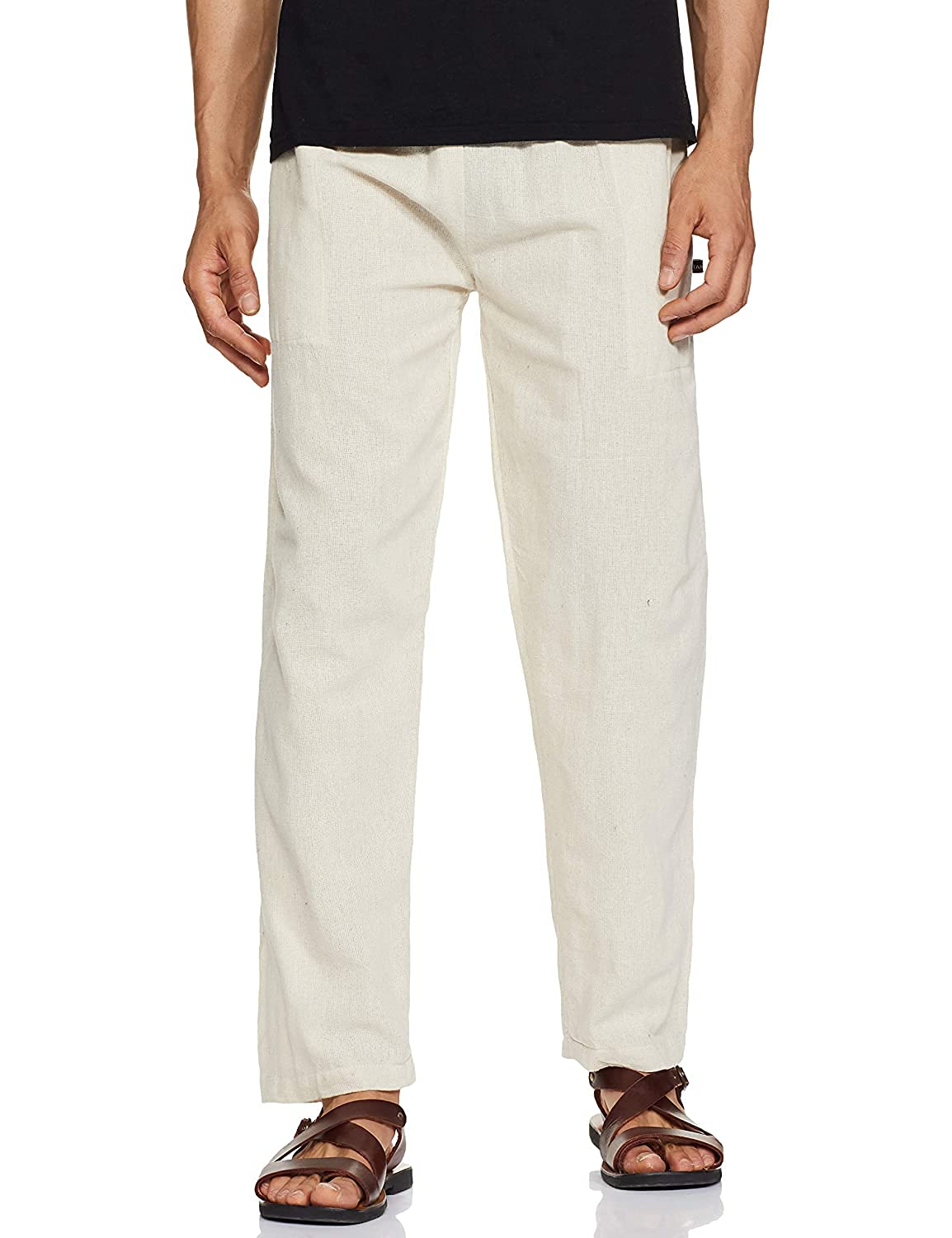 Eco-Friendly Cotton Comfortable Regular Fit Pyjama (Free Size - 28 to 38 Inch Elasticated Waist)