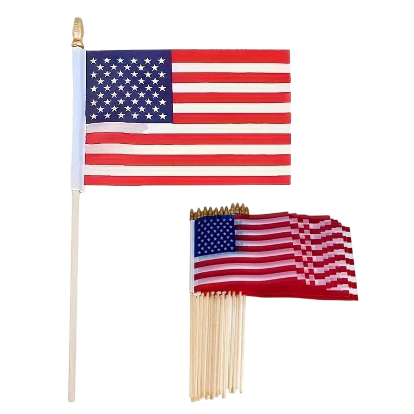 Whoasyst Tear Resistant Polyester Flags with Wood or Rod for Political Event and Cultural Exhibition Holiday Decoration School Activity Flags