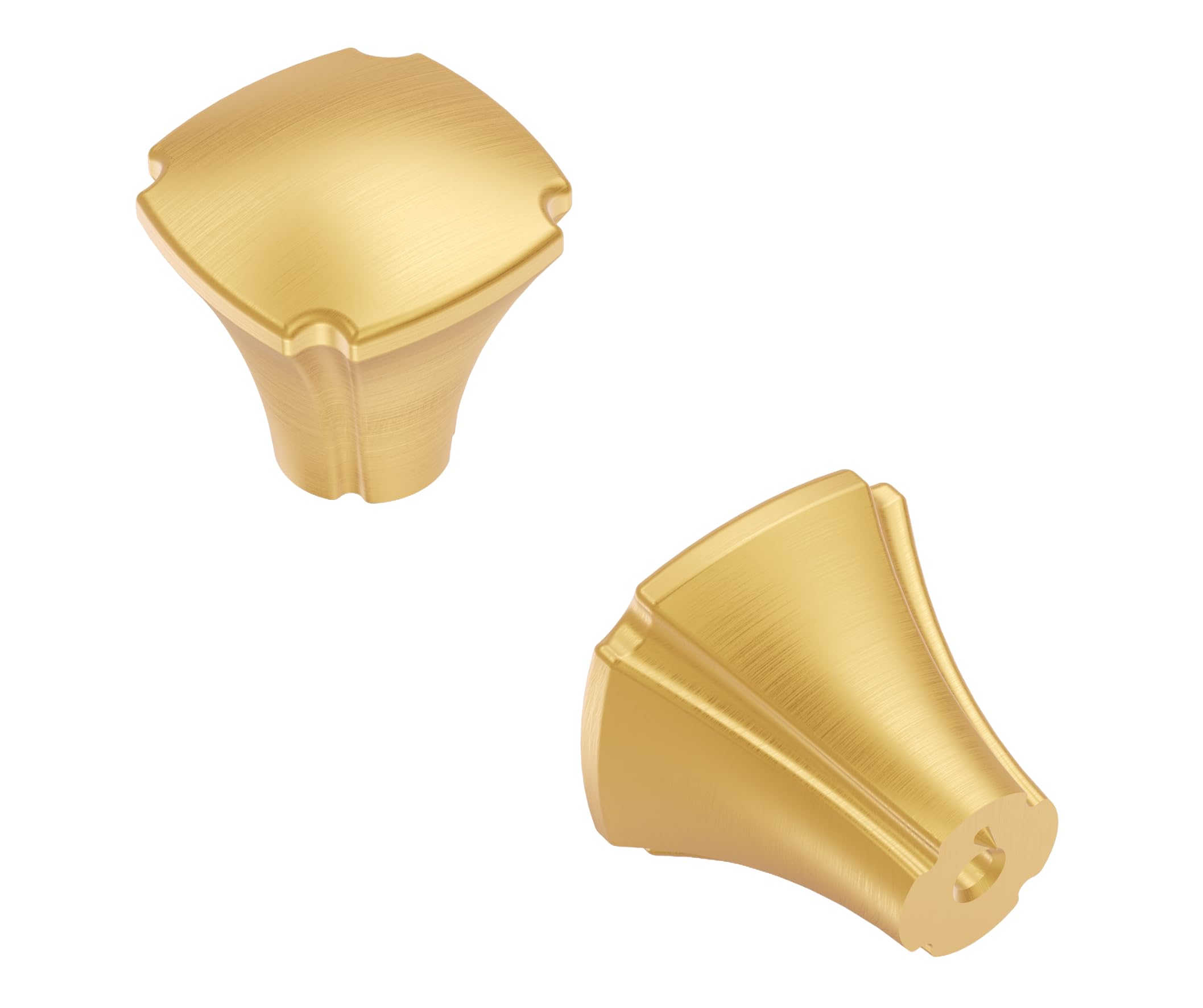 Hickory Hardware Belwith H077861BGB Veranda Colllection Knob, 1-1/8 Inch Square, Brushed Golden Bronze (Pack of 1)