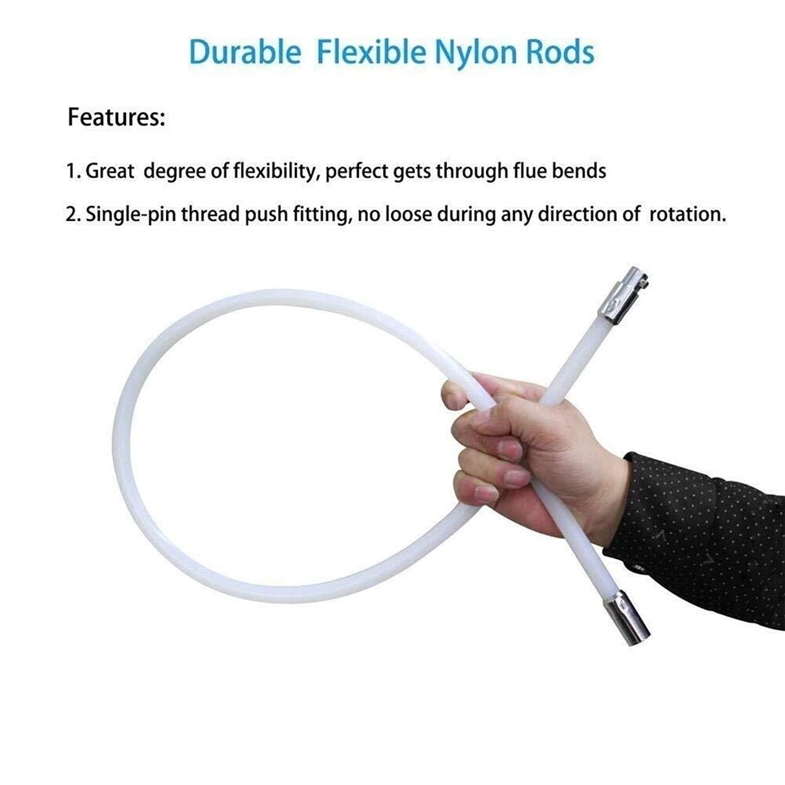 Chimney Cleaner Tool: 410mm Fireplace Sweep Rotary Set With Brush Head And Connecting Rods For Efficient Flue & Pipe Cleaning From Nan0010, $33.97 - View #2