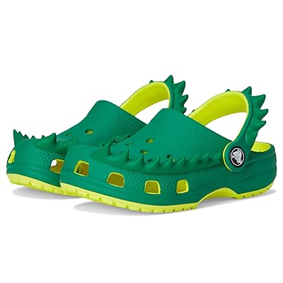 Crocs Kids Classic I AM Clogs (Toddler) Kids Shoes Acidity/Green Ivy