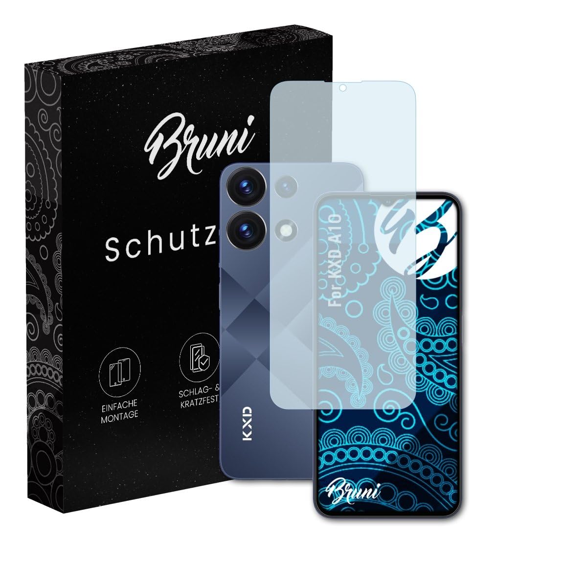 Bruni Screen Protector compatible with KXD A10 Protector Film, crystal clear Protective Film (2X)
