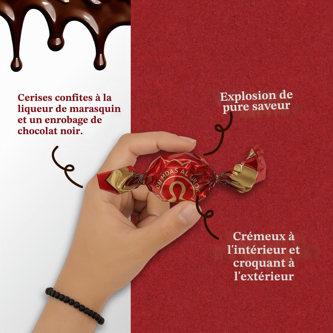 CERISES À LA LIQUEUR ENROBÉES DE CHOCOLAT LAPASION 1 KG
