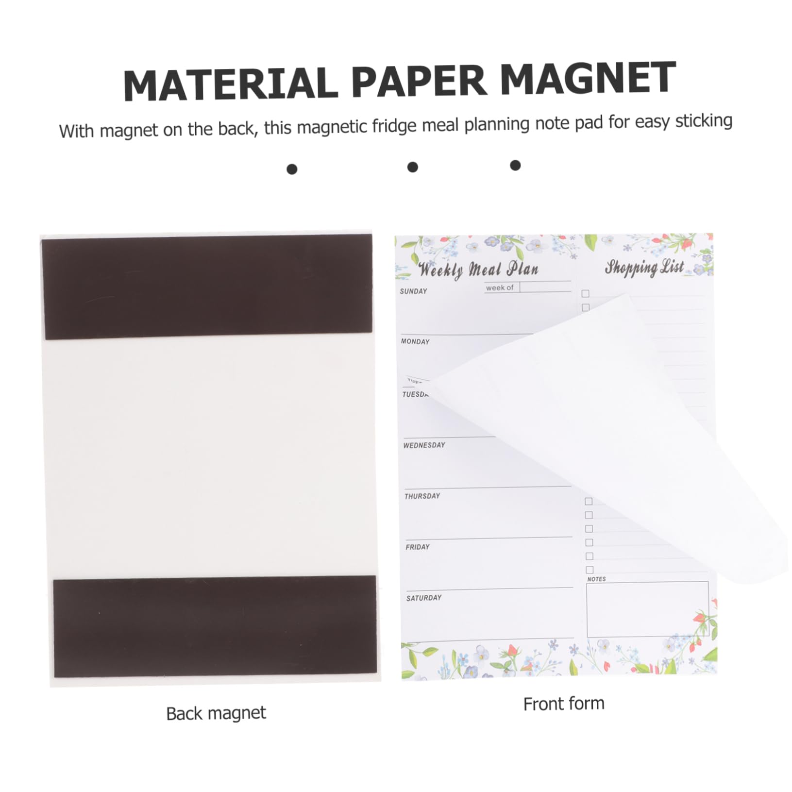 Planner Settimanale Magnetico Frigorifero 52 Fogli Carta