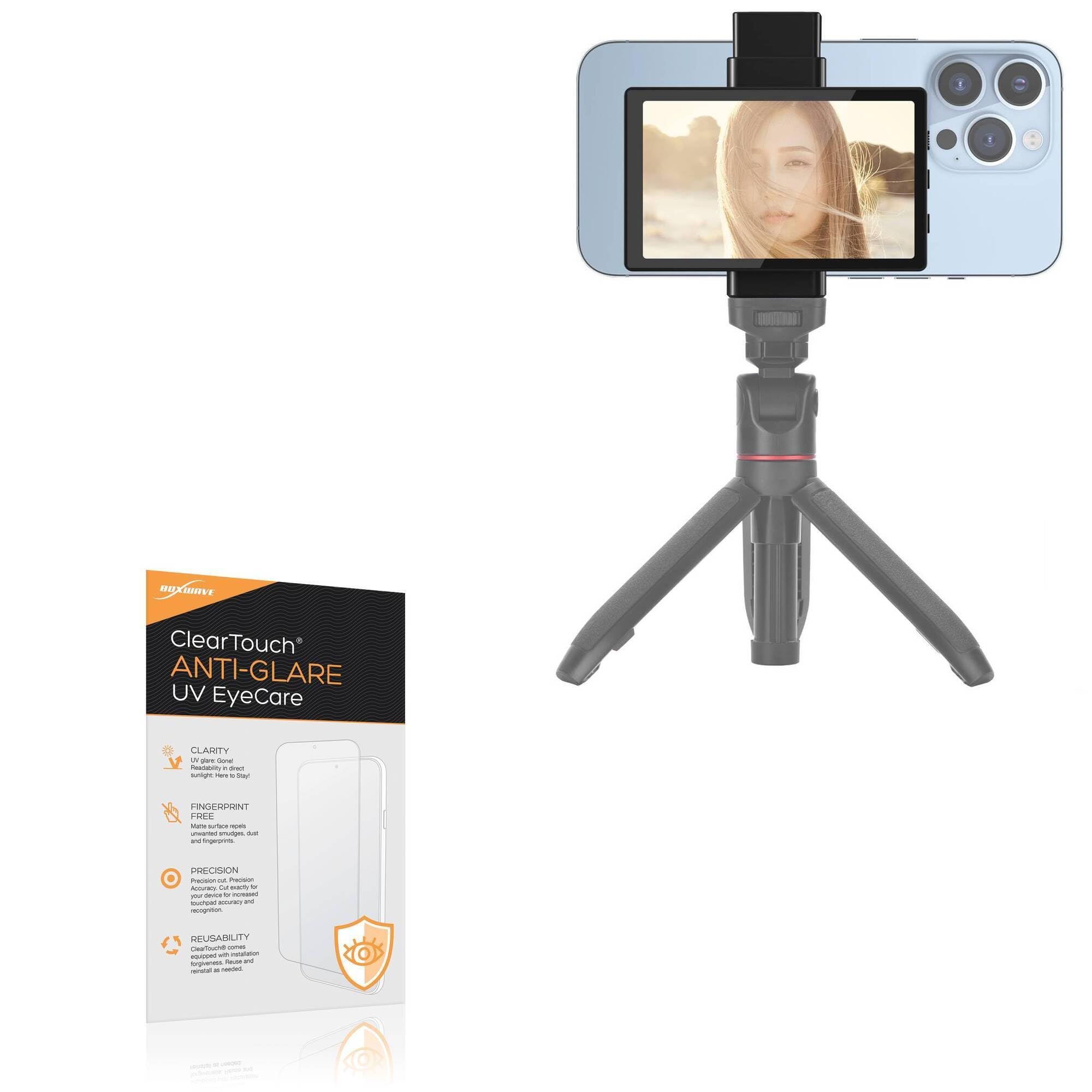 BoxWave Screen Protector Compatible With Newmowa Vlog Monitor Screen - ClearTouch Anti-Glare Anti-UV EyeCare (2-Pack), Filters out Harmful Blue Light Reduce Fatigue