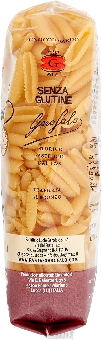 Italian Gourmet Glutenfreie Pasta Gnocchi Sardi, Mais- Reisvollkorn- & Quinoa-Pasta, italienische glutenfreie Nudeln für Pasta-Gerichte, Großpackung 24 x 400 g + Italian Gourmet Polpa
