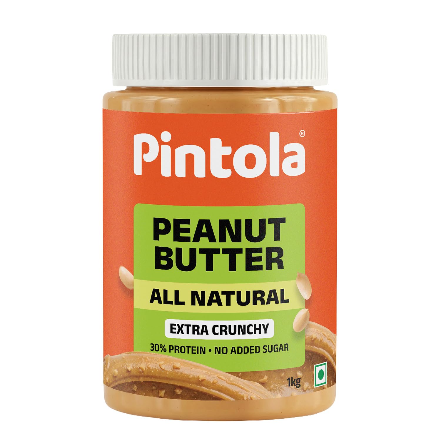 Pintola All Natural Peanut Butter (Extra Crunchy) (Unsweetened) (1kg)
