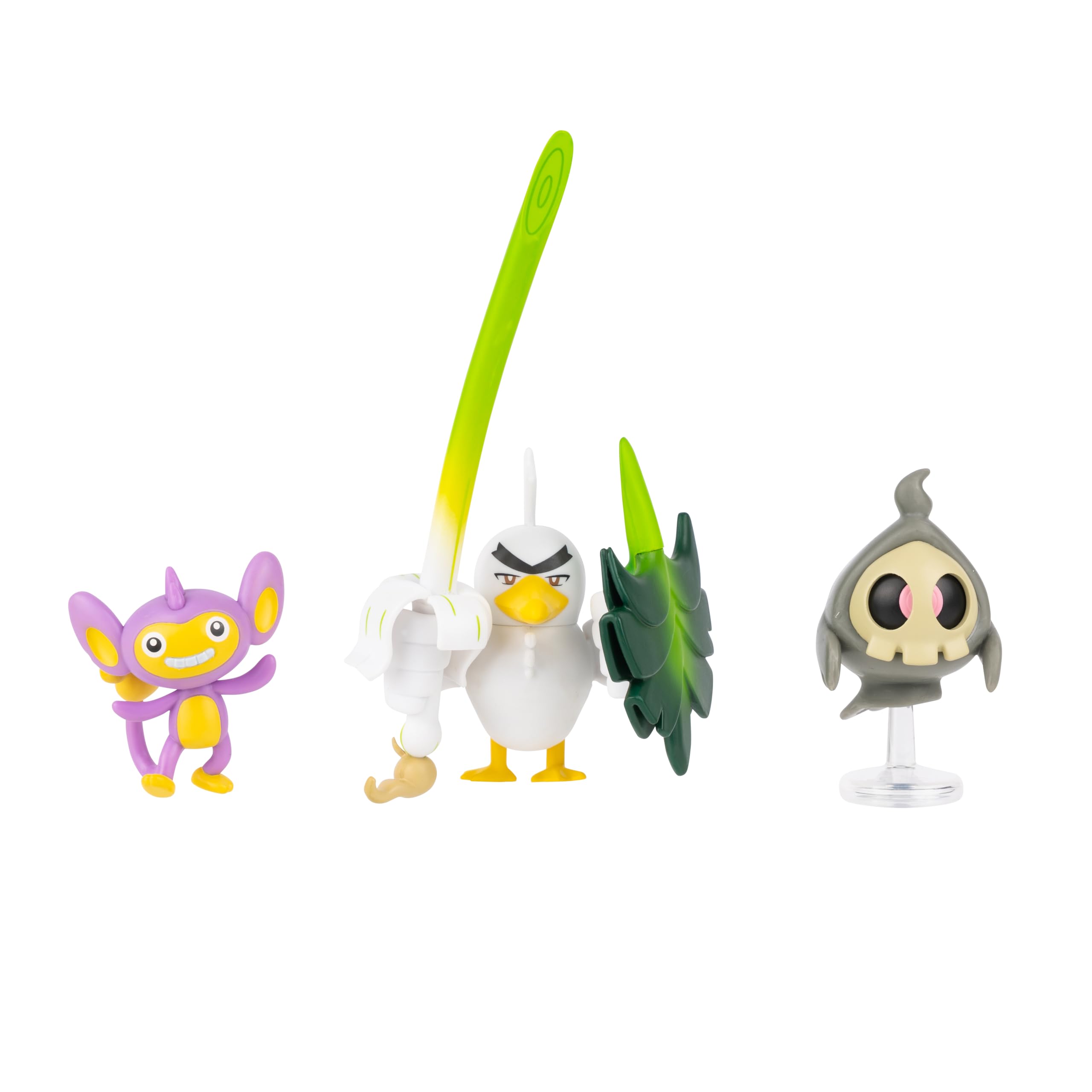 Pokémon PKW4093 zestaw figure, oficjalny zestaw figure, Duskull, Aipom, Sirfetch´d