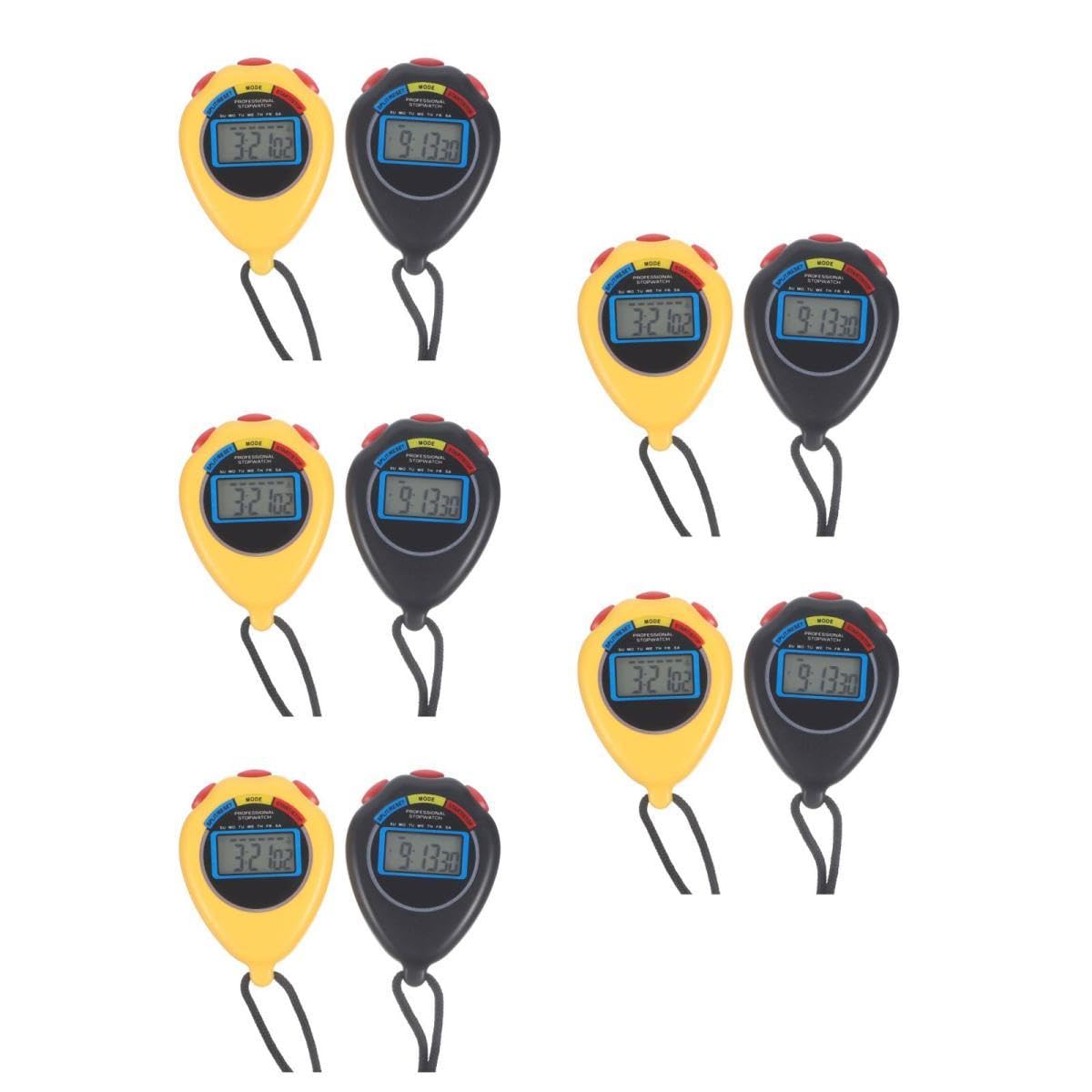 UKCOCO Cronometro Multifunzionale con Display per Sport E Allenamento Timer Portatile E Affidabile per Corsa E Fitness Include Laccetto per Facile Trasporto