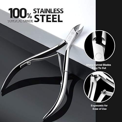 Miniatura 4 de Teenitor Herramienta de uñas encarnadas, herramientas de pedicura para pies, cortaúñas encarnadas de acero inoxidable, lima de uñas encarnadas y