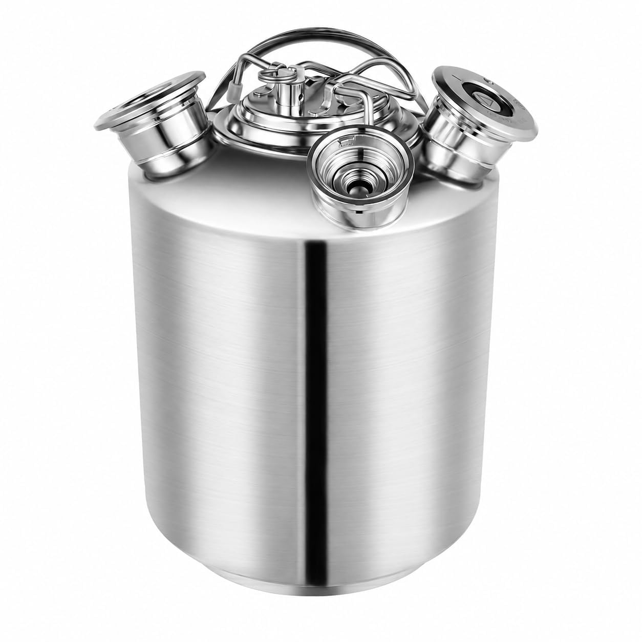 Barattolo per la pulizia della linea della birra, 10 l, in acciaio inox, a