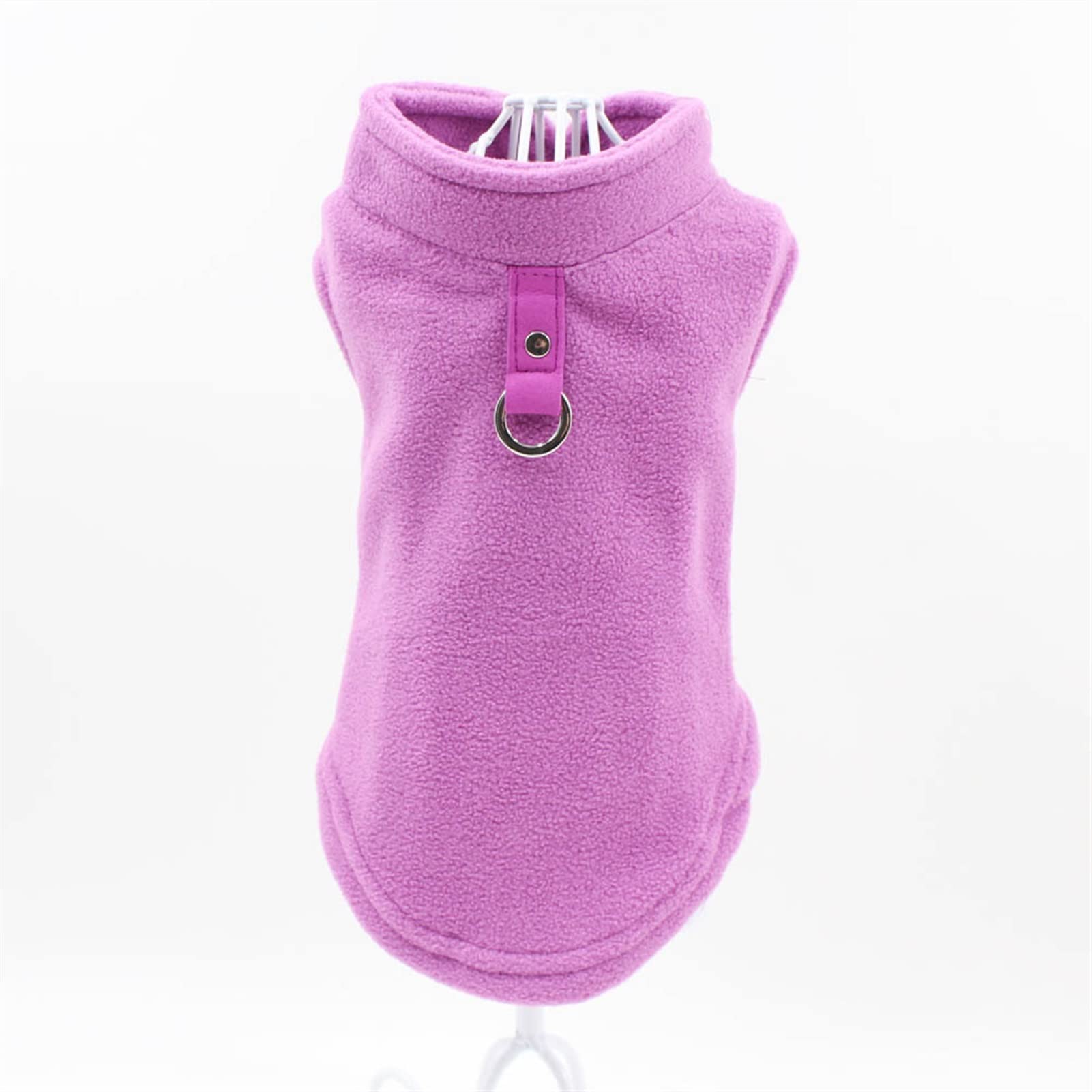 Gilet en polaire douce pour petit chien violet taille L thermique