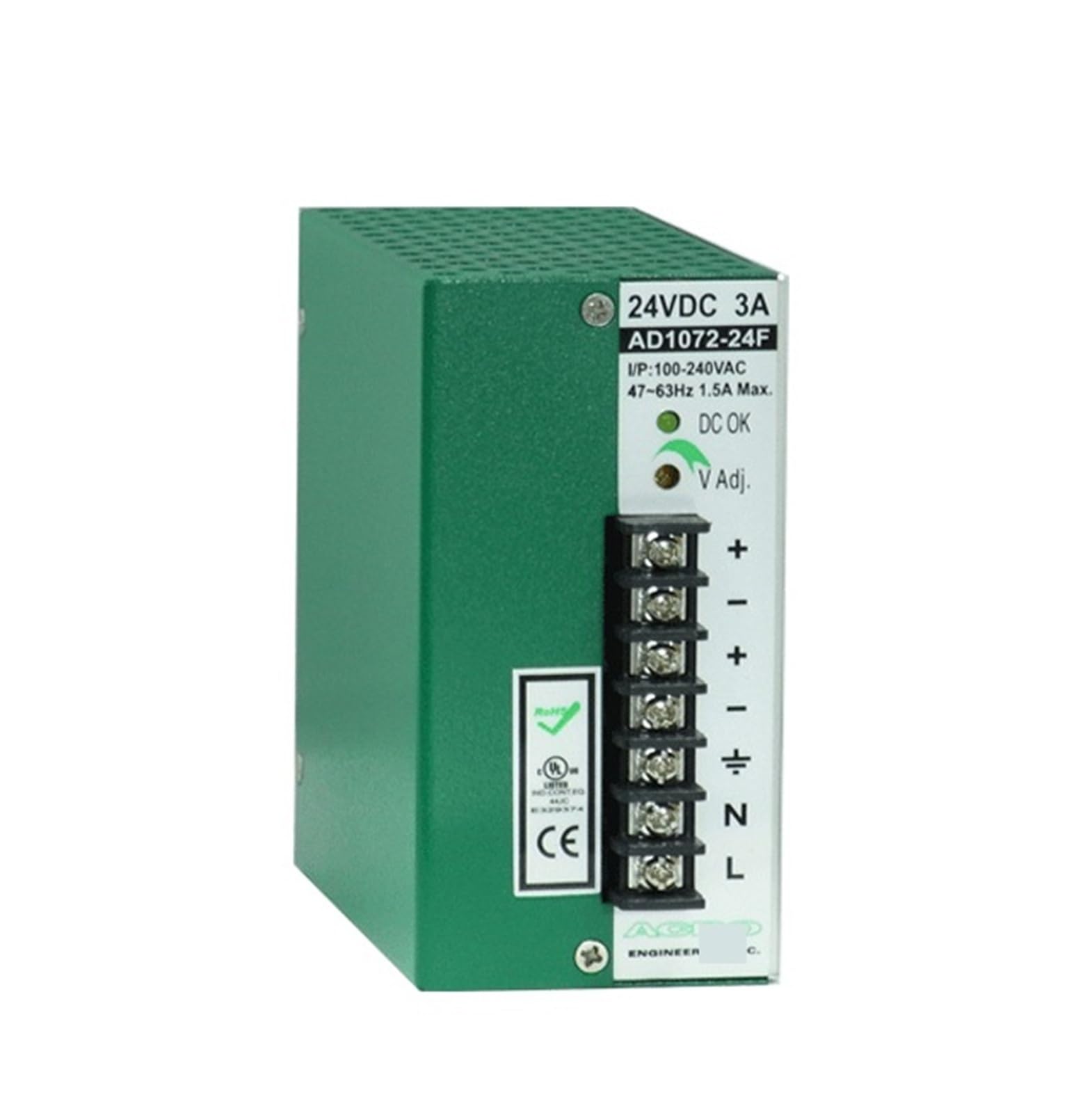Alimentation 24VDC 3A pour box domotique et tableau électrique