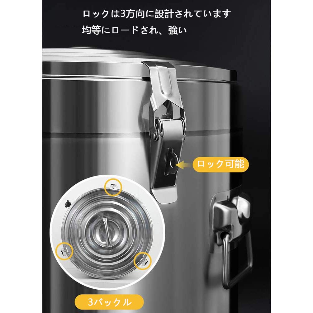 蛇口つき ウォータークーラー　蓋付き　高品質ステンレス　業務用　30リットル Amazon｜JIZHENG 大型 ステンレス キーパー（広口タイプ）30L 魔法瓶