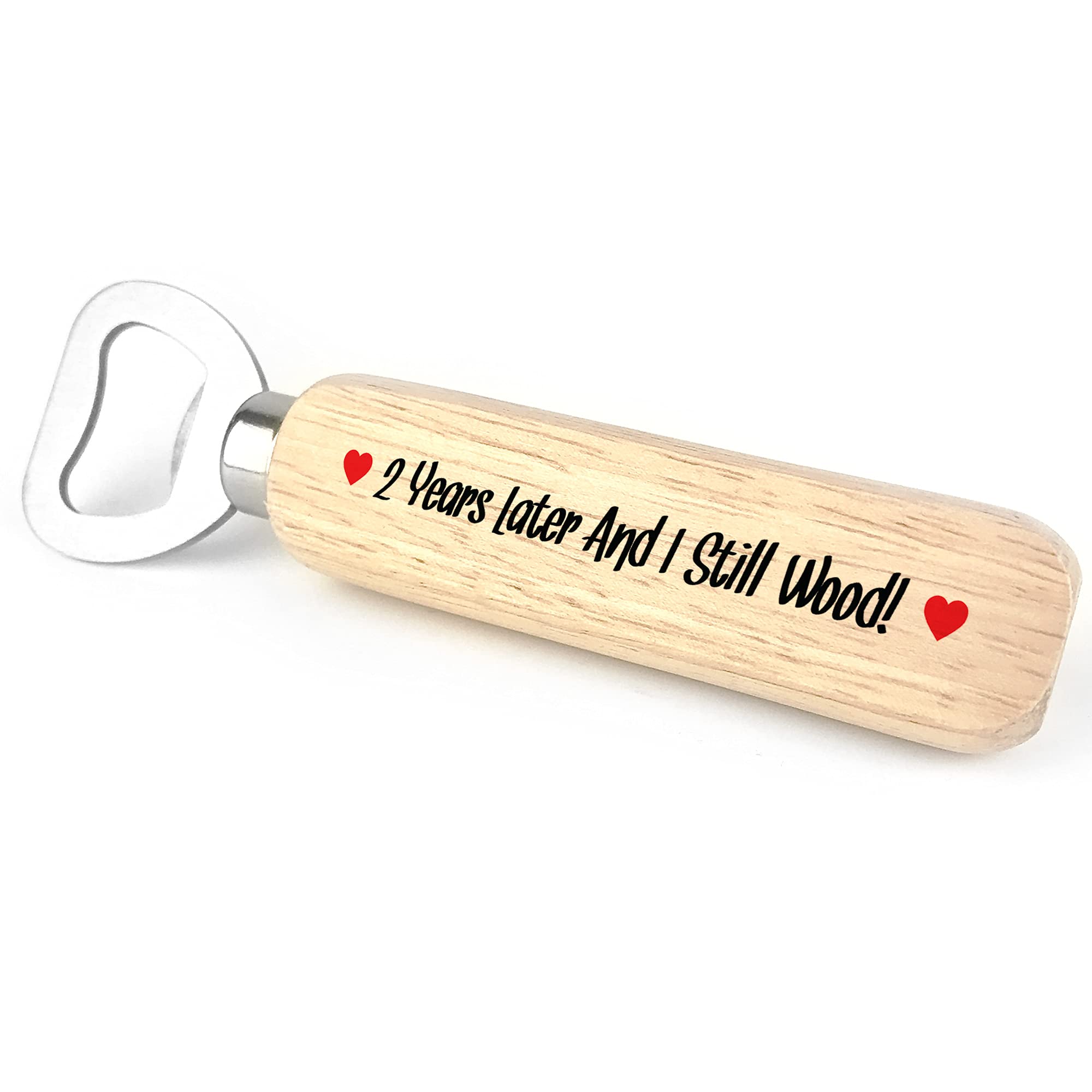 Funny 2nd Anniversary Bottle Opener Boyfriend Husband Joke Gift for Him