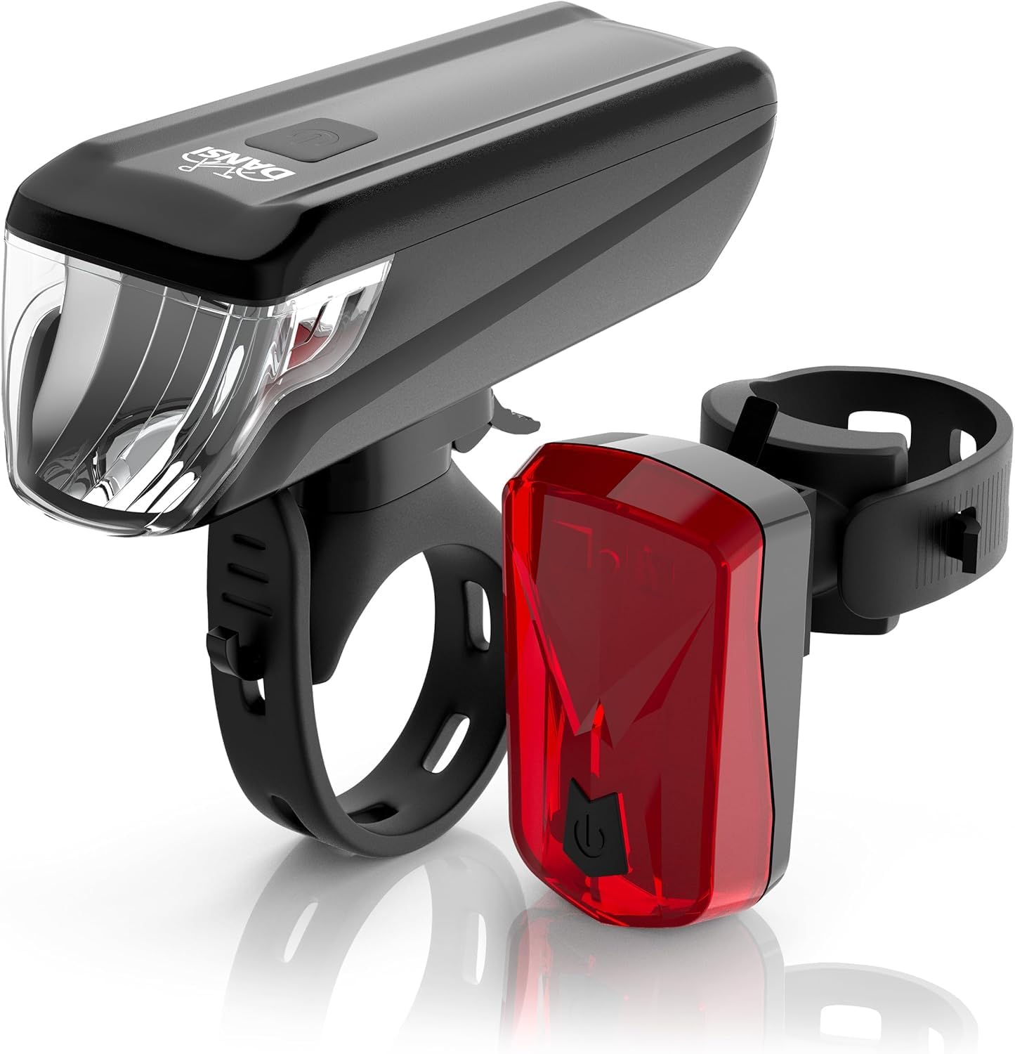 DANSI Fahrradleuchten-Set | StVZO I LED-Fahrradlicht hell vorne + hinten