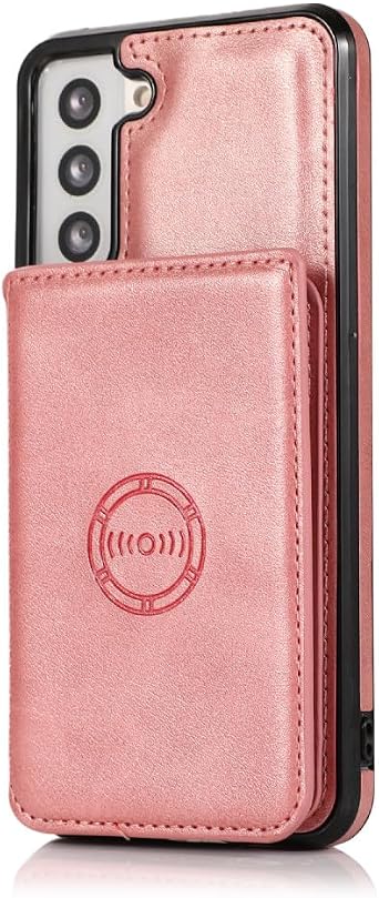 Leather Stand Case for Samsung Galaxy S23 Ultra S21 S20 Plus S20FE Note20 A14 A54 A24 A34 A12 A32 A52 A72 Card Slot Wallet Cover,Pink,for Samsung S20Plus