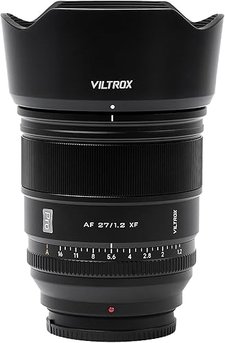 Viltrox 1.063 in F1.2 Pro Level APS-C Auto Focus, compatible con cámaras sin espejo Fuji X-Mount X-A7 X-E2S X-E3 X-E4 X-H1 X-H2 X-H2S X-Pro2 X-Pro3