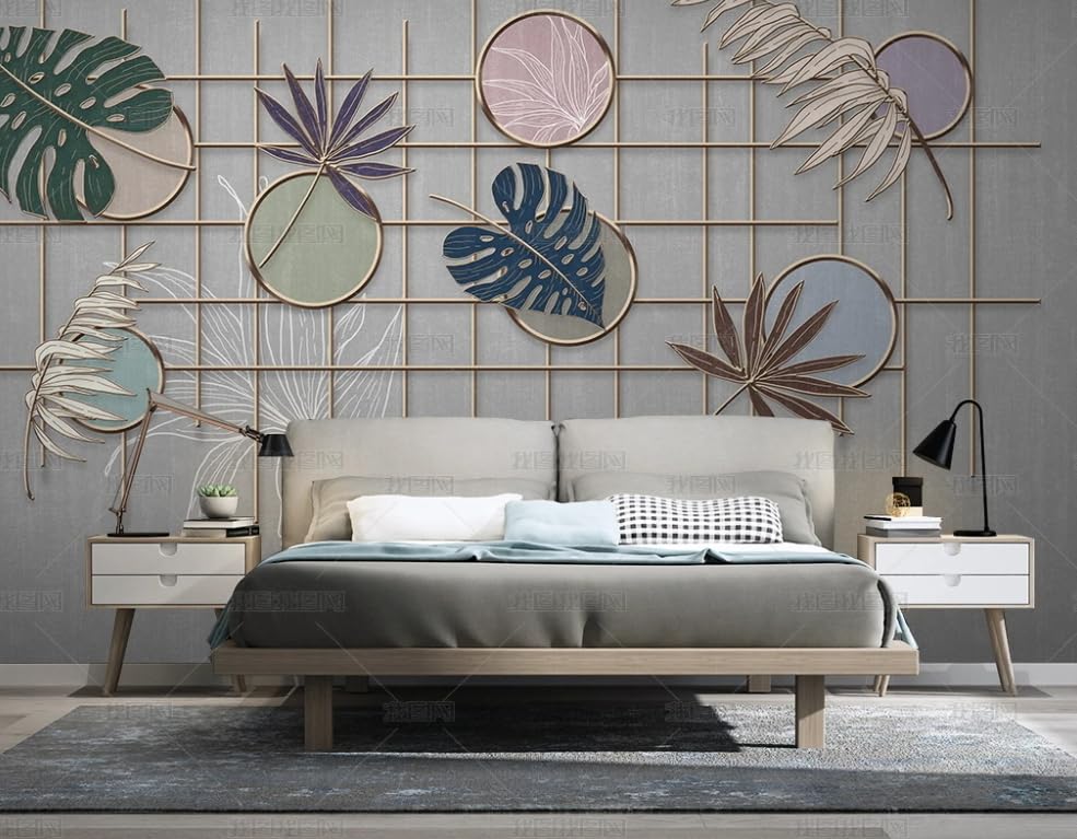 Papier peint intissé feuille tropicale poster geant mural salon 150x105