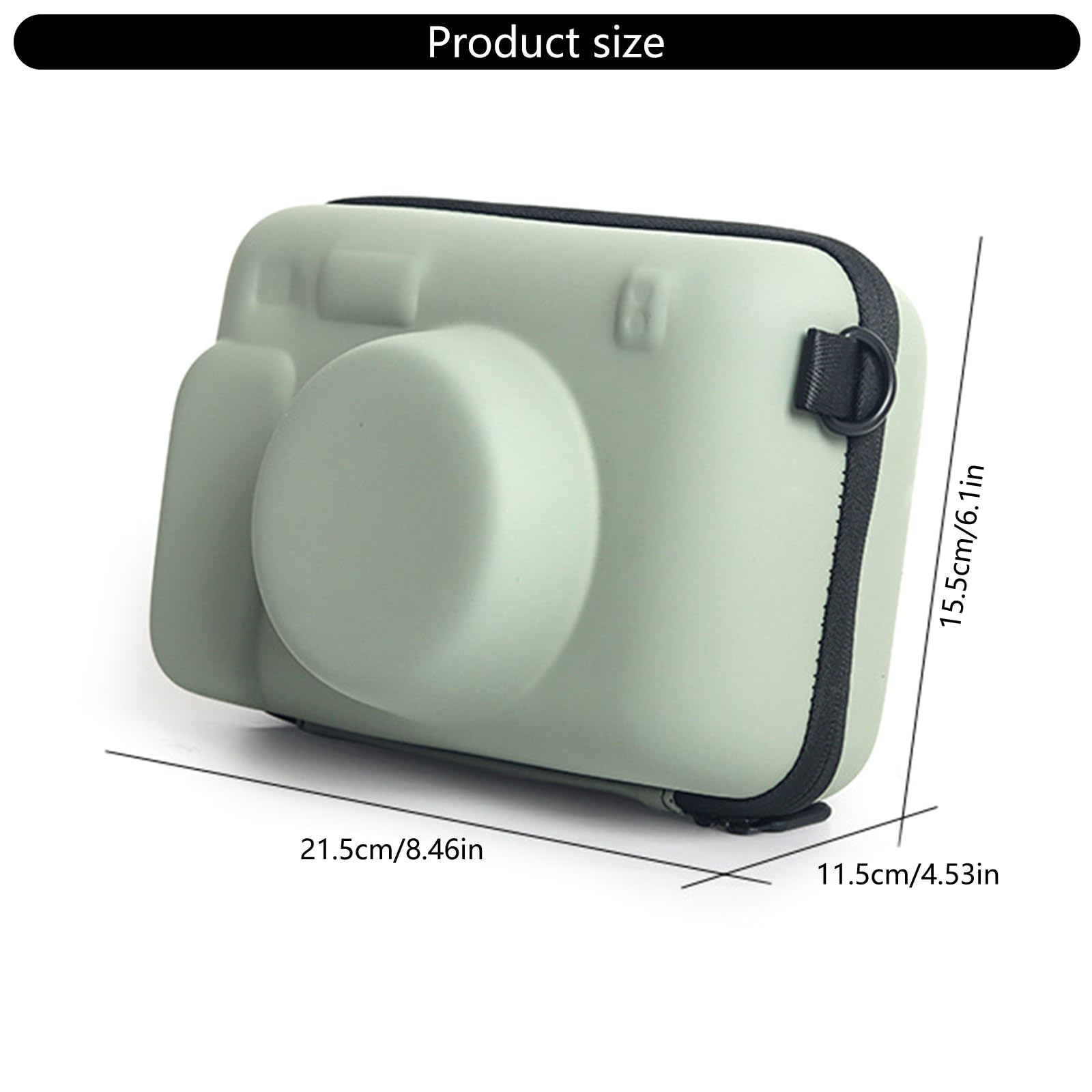 Custodia per fotocamera per ampio/210/300 Custodia da trasporto per garantire resistenza agli urti e portabilità supporto EVA Camera Bag, Grigio verde