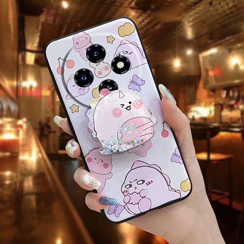 Phone Case Compatible with Oukitel C5 2025, protective Skin feel silicone Kickstand Dirt-resistant Rotatable stand Quicksand cut
