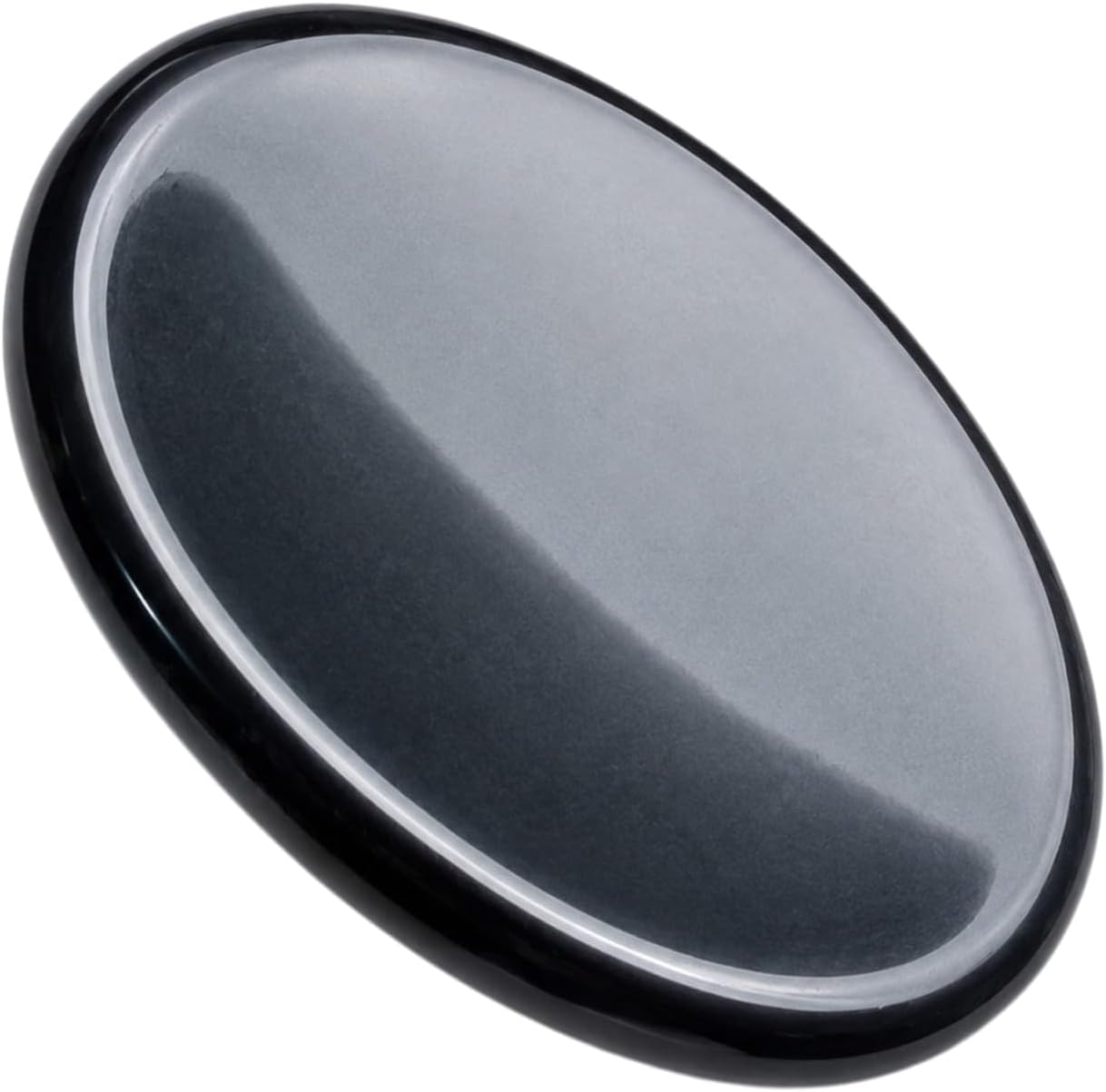 Natural Polished Thumb Palm Crystal for Meditation, Black Obsidian Worry Stone for Stress Relief, Anxiety Support & Pocket Reiki Healing