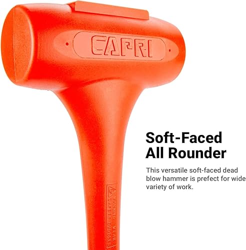 Miniatura 10 de Capri Tools 10097 Martillo de soplado muerto, 2 libras, naranja