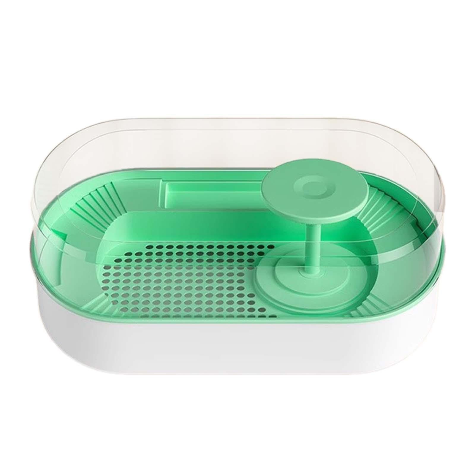 Hábitats para Reptiles Tanque para Tortugas Caja de Alimentación para Tortugas de Agua Dulce Lago para Tortugas de Agua Dulce Mascota de Agua Dulce de, Verde
