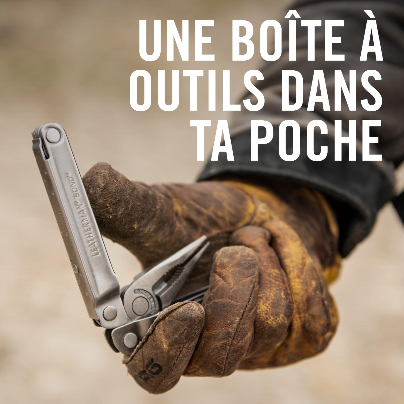 Leatherman Bond Outil Multifonction - 14 Outils pour l'Extérieur et le Camping - Acier Inoxydable