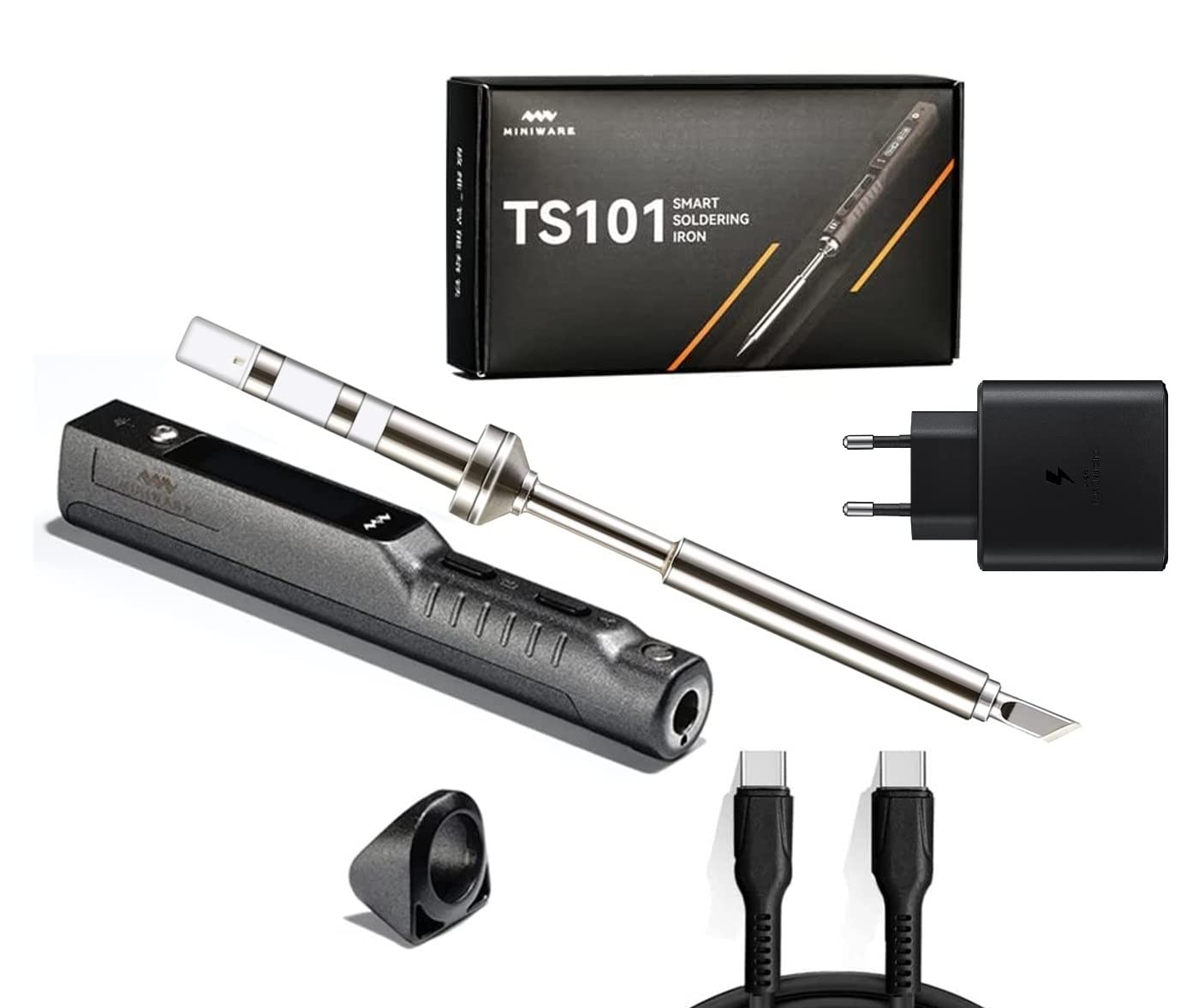 TS101 Soldering Iron, Welding Tool 65W Fast Heating Adjustment Temperature 50-400℃ Auto Sleep Mode,USB-C Smart Original Digital OLED Programmable (KU Tip with 45W PD adapter) (B0BZDQMDRP) Amazon Price History, Amazon Price Tracker