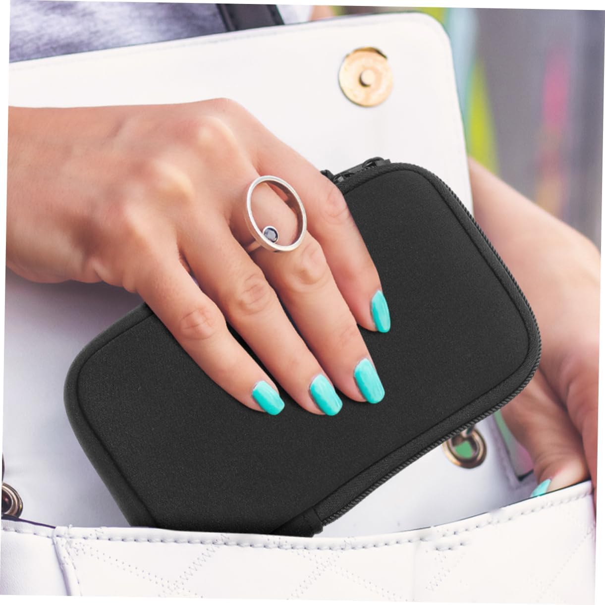 Angoily 8 Pcs Mobile Phone Cases Phone Pouch Beach Phone Case Neoprene Pouch Mobile Phone Bag Hanging Neck