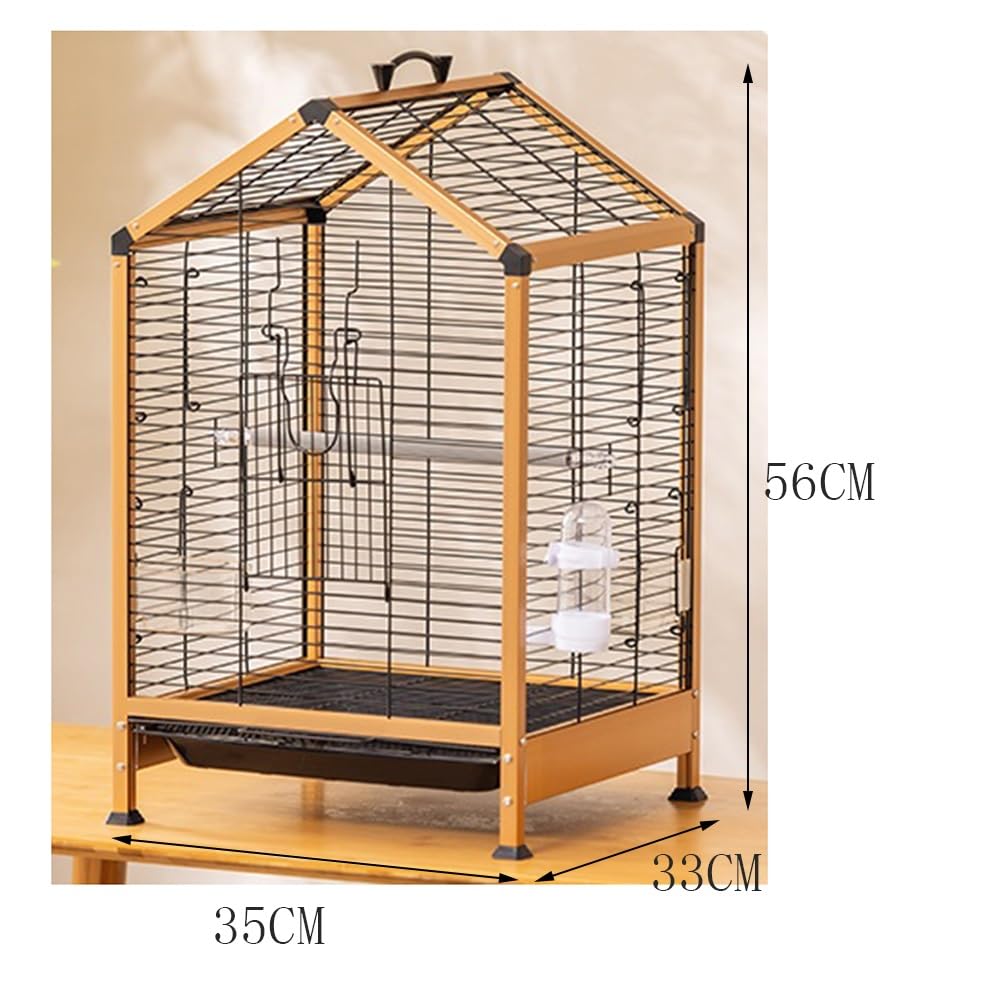 Gabbia Bird Gabbia for Uccelli Gabbia for pappagalli Gabbia for Uccelli Domestici Gabbia Orizzontale in Seta Villa Bella e Facile da Pulire Bird Cage