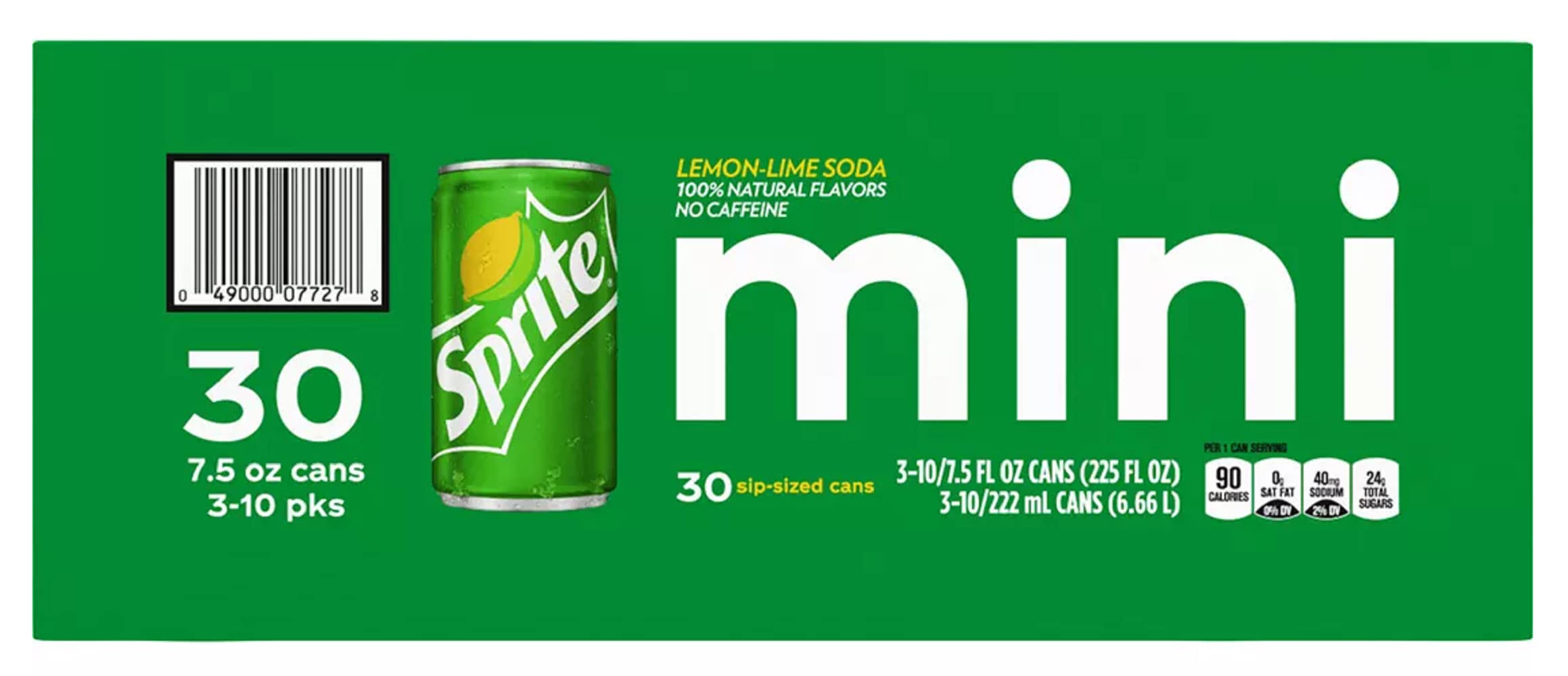 Amazon.com : Sprite Mini, 30 pk./7.5 oz. cans : Grocery & Gourmet Food