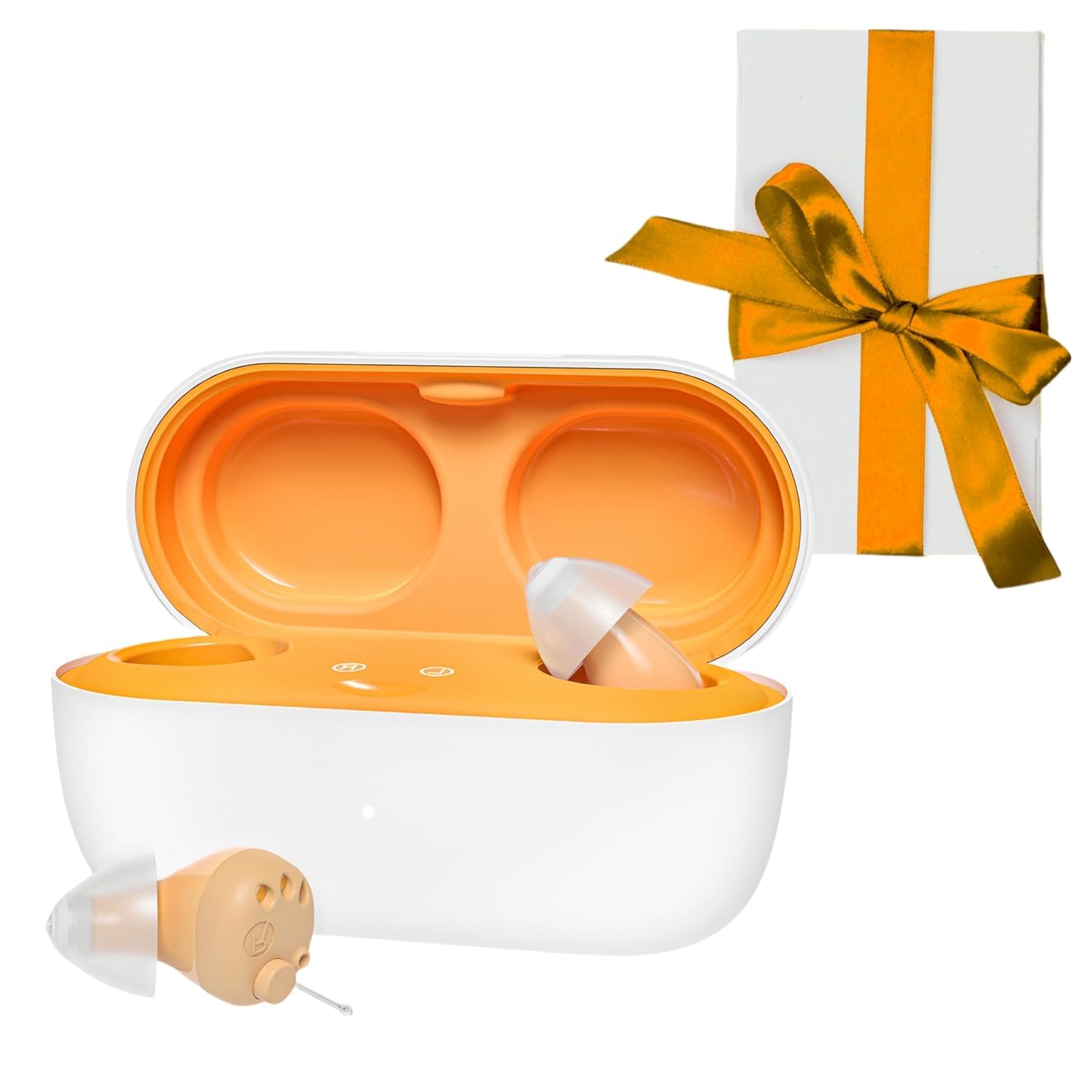 Supermini OTC Hearing Aids for Adults (Not Amplifiers), Rechargeable Mini Digital 16-Channel Digital CIC Hearing Aids for Seniors Nearly Invisible Premium Sound Quality Chips Made in USA