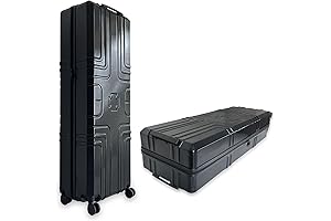 43''x15''x11'' Trade Show Carrying Case with 4 Quiet Rolling Wheels and 2 Sturdy Handles.