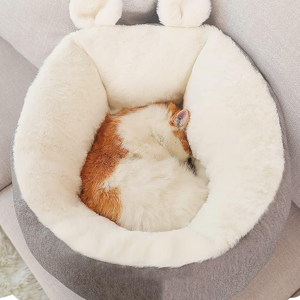 Super Soft Pet Bed Kennel Dog Round Cat Winter Warm Sleeping Bag Long Plush Large Puppy Cushion Mat Portable Cat Supplies Cat Nest Sofa