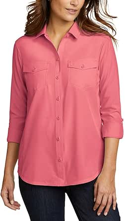 Eddie Bauer Women's Departure Shirt - UPF 50 Sun Protection With Moisture Wicking