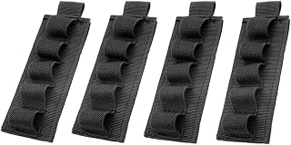 Nylon Buttstock Holder Rifle Cartridge Shotgun Ammo Carrier with Adhesive Side Saddle Backing Strip