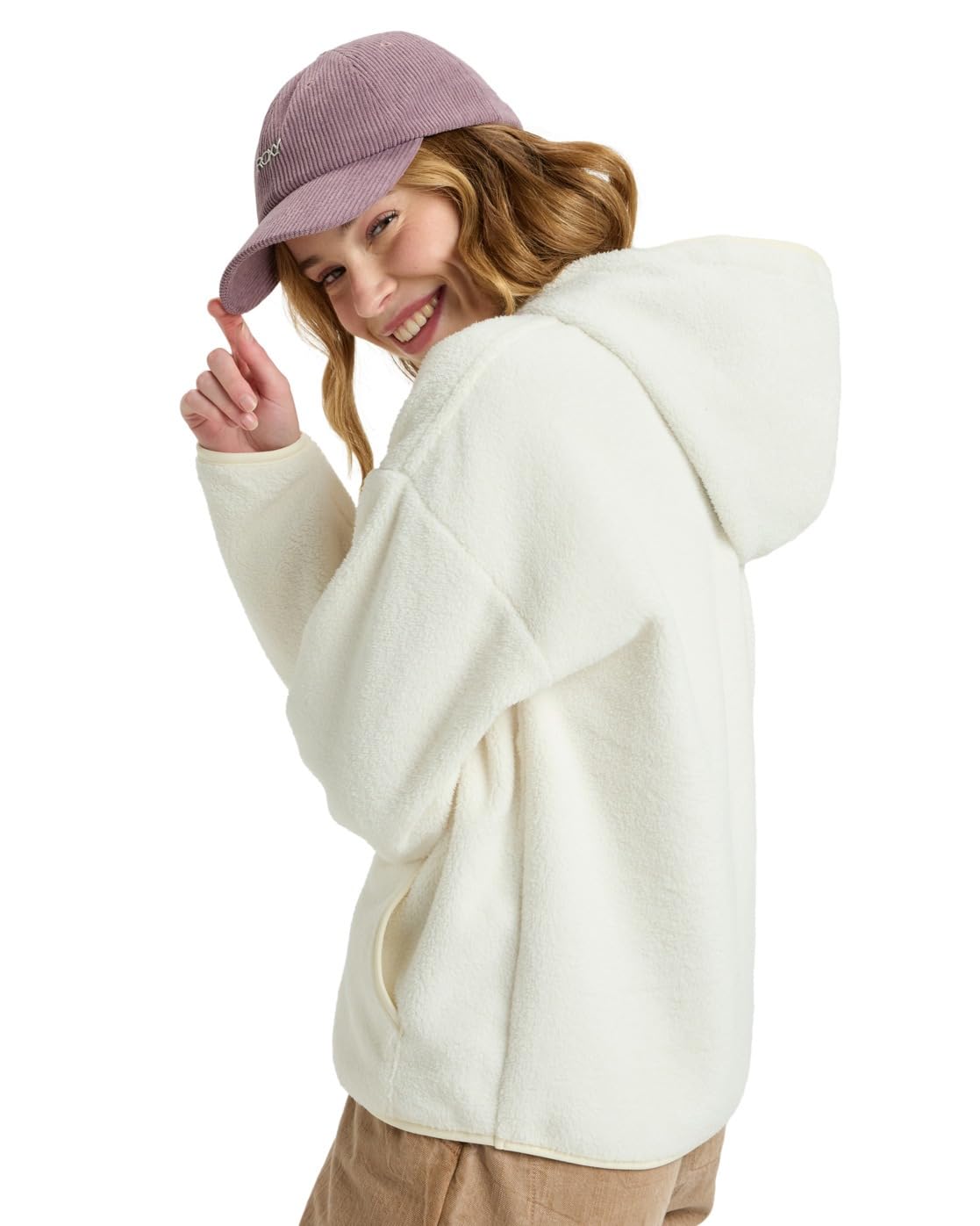 Roxy Fajny polar wzywający biały XS