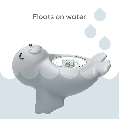 Miniatura 9 de Angelcare Baby Aqua Soft Touch - Soporte de baño y termómetro Bañera para bebé recién nacido de 0 a 6 meses Imprescindible para el registro de