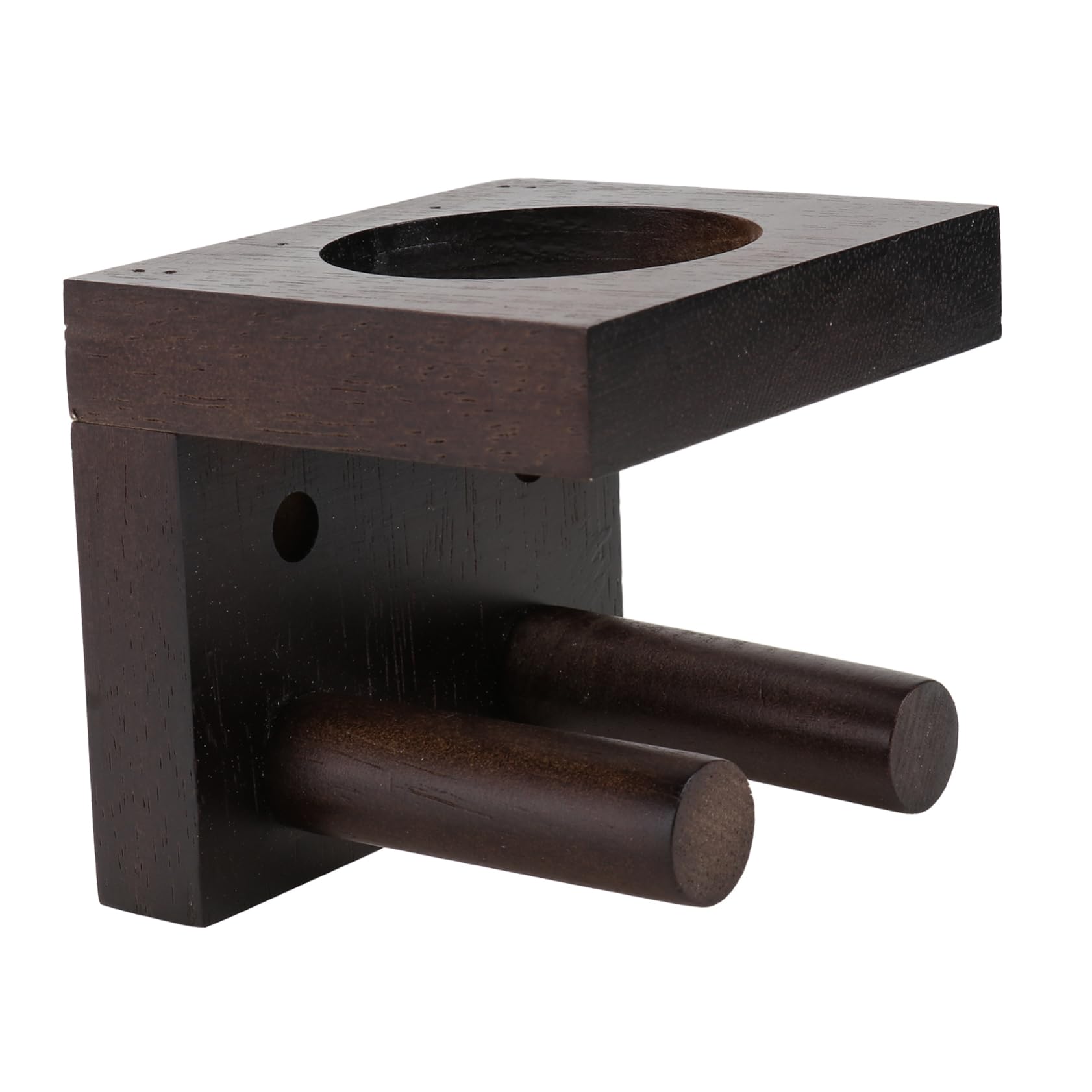 Support Horizontal En Bois Pour Batte De Baseball – 9x6x5 Cm – Pour Exposition Ou Décoration – Noir